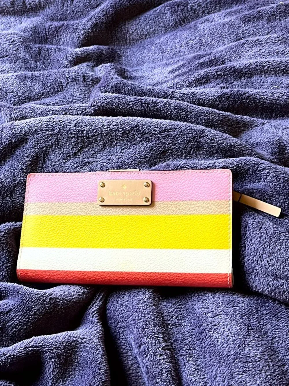 kate spade Large Slim Color Block Bifold Wallet